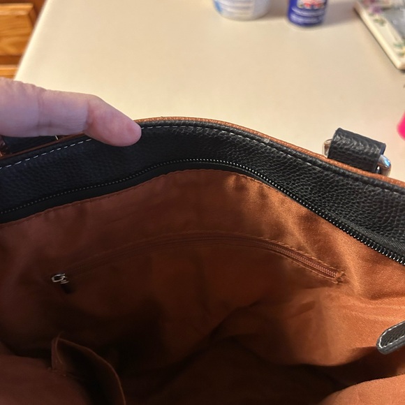 Stone & Co. Black and Brown Shoulder Bag - Picture 4 of 5